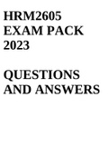 HRM2605 EXAM PACK 2023