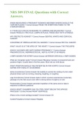 NRS 509 FINAL Questions with Correct Answers&period; 