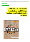 Test Bank for Nutritional  Foundations and Clinical  Applications 7th Edition by  Grodner.VERIFIED