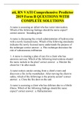 ati&comma; RN VATI Comprehensive Predictor 2019 Form B QUESTIONS WITH COMPLETE SOLUTIONS