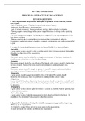 Exam (elaborations) PRINCIPLES AND PRACTICE OF MANAGEMENT Q&A (ICT200)