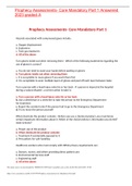 Prophecy Assessments- Core Mandatory Part 1 Answered 2023 graded A