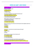 HESI A2 A PN Answered &lpar;Past Correctly Answered Paper&rpar;