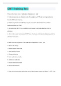 Bundle for CMT Exams Compilation &vert; Verified &vert; Guaranteed Success