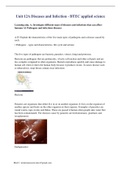 Essay&colon; Unit 12A Diseases and Infection - BTEC applied science