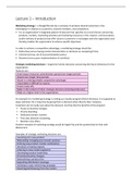 Summary Strategic Marketing Management Lecture Notes