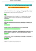 AMLS Pretest and Post Test Questions and Answers 2022