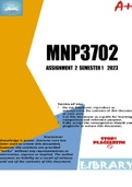 MNP3702 ASSIGNMENT 3 SEMESTER 1 2023
