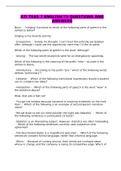 ATI TEAS 7 ENGLISH&sol;73 QUESTIONS AND ANSWERS