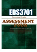 EDS3701 Assessement 4 - Semster 1 - 2023 Answers