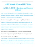AHIP Module 1, 2, 3, 4, 5  (Latest 2023 / 2024) (ACTUAL TEST ) Questions and Answers (Solved)