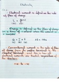 Physics OCR A Level Module 4: Formulas and Definitions (Handwritten)