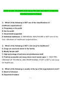IAHSS BASIC TRAINING FOR HEALTHCARE SECURITY OFFICERS&vert; 193 QUESTIONS&vert; WITH COMPLETE SOLUTIONS