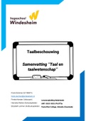 Samenvatting Taal en Taalwetenschap, ISBN: 9780470672136  Taalbeschouwing