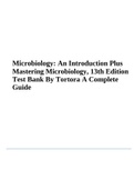 Microbiology&colon; An Introduction Plus Mastering Microbiology&comma; 13th Edition Test Bank By Tortora A Complete Guide