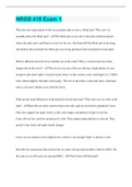 NROS 418 Exam 1  &vert; 40 Questions with 100&percnt; Correct Answers &vert; Verified &vert; Latest Update 
