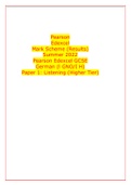 Pearson Edexcel Mark Scheme (Results) Summer 2022 Pearson Edexcel GCSE German (l GNO/I H) Paper 1: Listening (Higher Tier) Mark Scheme (Results) Summer 2022 Pearson Edexcel GCSE In German (1GN0/1H) Paper 1: Listening (Higher Tier) Edexcel and BTEC Qualifi
