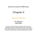 Chemistry 1010 Notes: Chapters 1-3 