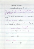Physics OCR A Level 5.2 Circular Motion and 5.3 Oscillations Notes (Handwritten)