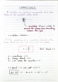 Physics OCR A Level 6.1 Capacitor (Handwritten)