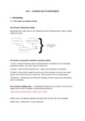 Business and Its Environment Business As Notes (Unit 1)