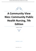 Exam (elaborations) RN - Registered Nurse  Community/public Health Nursing, ISBN: 9780323188197