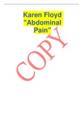 Karen Floyd "Abdominal Pain"                      Questions –yields 90% How can I help you?	My stomach hurts Do you have any other symptoms or concerns we should discuss?	