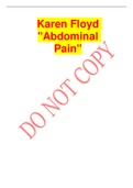 Karen Floyd "Abdominal Pain"                      Questions –yields 90% How can I help you?	