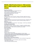 INACE&comma; CNA Practice Exam 4&comma; CNA practice test 2&comma; CNA Practice Test 1&comma; Complete Verified Solution
