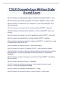 TDLR Cosmetology Written State  Board Exam