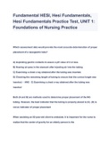 Fundamental HESI, Hesi Fundamentals, Hesi Fundamentals Practice Test, UNIT 1: Foundations of Nursing Practice 2023 ( A+ GRADED 100% VERIFIED)