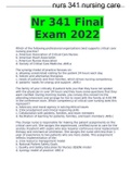 Nr 341 Final Exam 2022