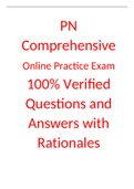 (latest 2023) PN Comprehensive Online Practice Exam 100% Verified Questions and Answers with Rationales