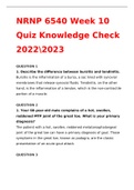 NRNP 6540 Week 10 Week 10 Quiz Knowledge Check 20222023