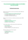 OA Exam - C211 &sol; C 211 &lpar;Latest 2023 &sol; 2024&rpar; &colon; Global Economics for Managers - W&period;G&period;U
