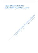 INVESTMENTS GLOBAL SOLUTIONS MANUAL LATEST&period;
