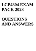 LCP4804 EXAM PACK 2023