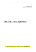 Introduction: The Evolution of Psychology