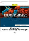 McCance & Huether’s Understanding Pathophysiology The Biologic Basis for Disease in Adults and Children 9Ed.by Julia Rogers. COMPLETE, Elaborated and Latest Test Bank. ALL Chapters(1-49) Included|370 Pages| Updated for 2023