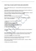 ODS FINAL EXAM QUESTIONS AND ANSWERS