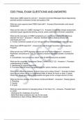 ODS FINAL EXAM QUESTIONS AND ANSWERS