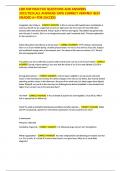 LEIK FNP PRACTICE QUESTIONS AND ANSWERS 2024 - 2025&comma;ALL ANSWERS 100- CORRECT VERIFIED
