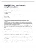 Final EES Exam questions with complete solutions 