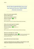 NCLEX-RN EXAM REVIEW QUESTIONS AND ANSWERS UPDATED &lpar;2024&sol;2025&rpar; &lpar;VERIFIED ANSWERS&rpar;
