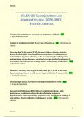 NCLEX&sol;RN EXAM QUESTIONS AND ANSWERS UPDATED &lpar;2024&sol;2025&rpar; &lpar;VERIFIED ANSWERS&rpar;
