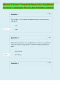 Module 6 Exam - Requires Respondus LockDown  Browser + Webcam Results for Amanda Laliberte