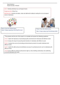 BTEC Level 3 Health and Social Care  -Unit 5: Meeting Individual Care and Support Needs