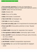HAZMAT FRO EXAM STUDY GUIDE GRADED A&plus;