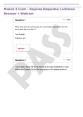 Module 8 Exam - Requires Respondus LockDown  Browser &plus; Webcam 