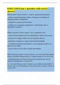 KNES 2140 Exam 1 questions with correct answers&period;